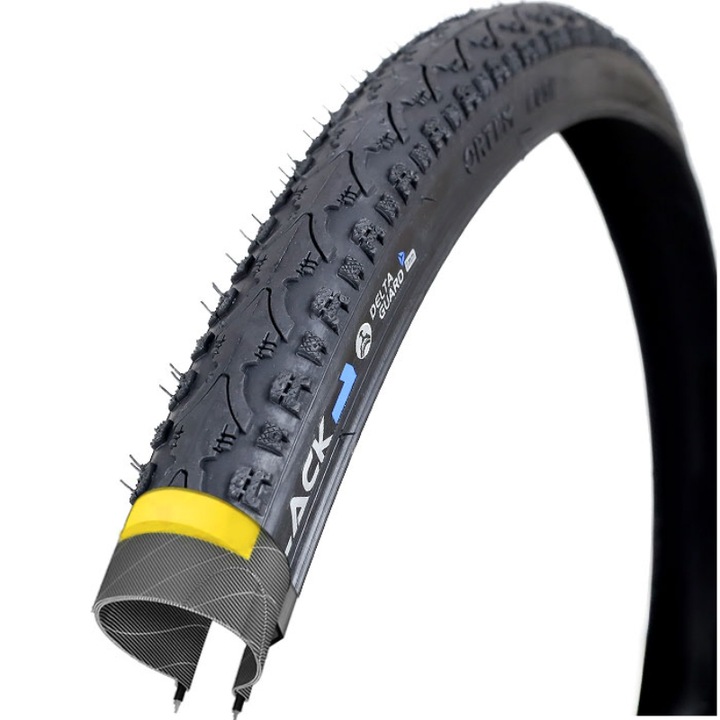 Anvelopa bicicleta Black1, 28x1.5 inch, 40-622, Negru