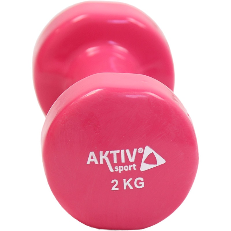 Aktivsport Дъмбели винил, 2 кг, розов - eMAG.bg