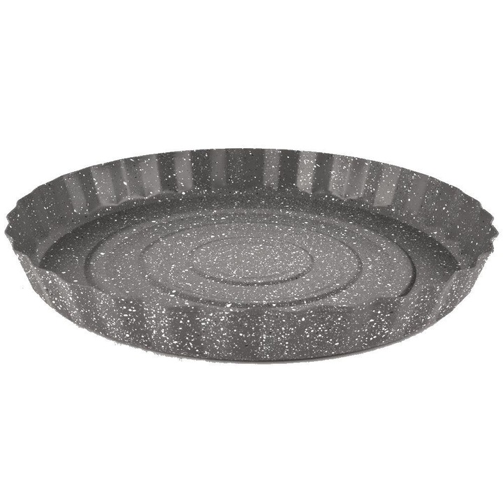 Тава за печене на пица тарт, Orion, Гранит, 28 см, Сива