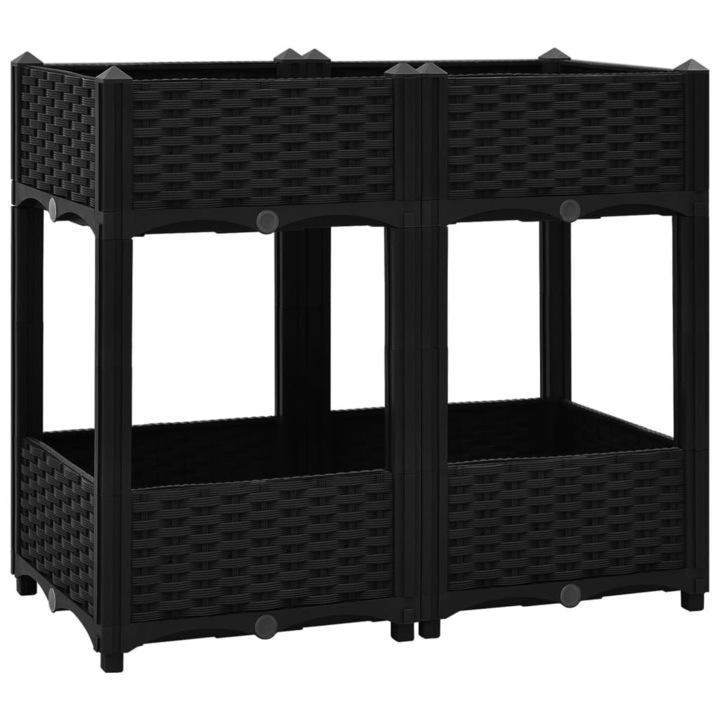 vidaXL polipropilén magaságyás 80 x 40 x 71 cm 316535