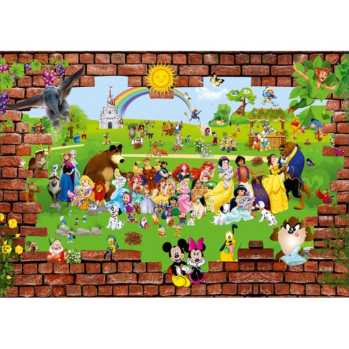 Fototapet Copii, All Disney, premium, multicolor, 120x200 cm