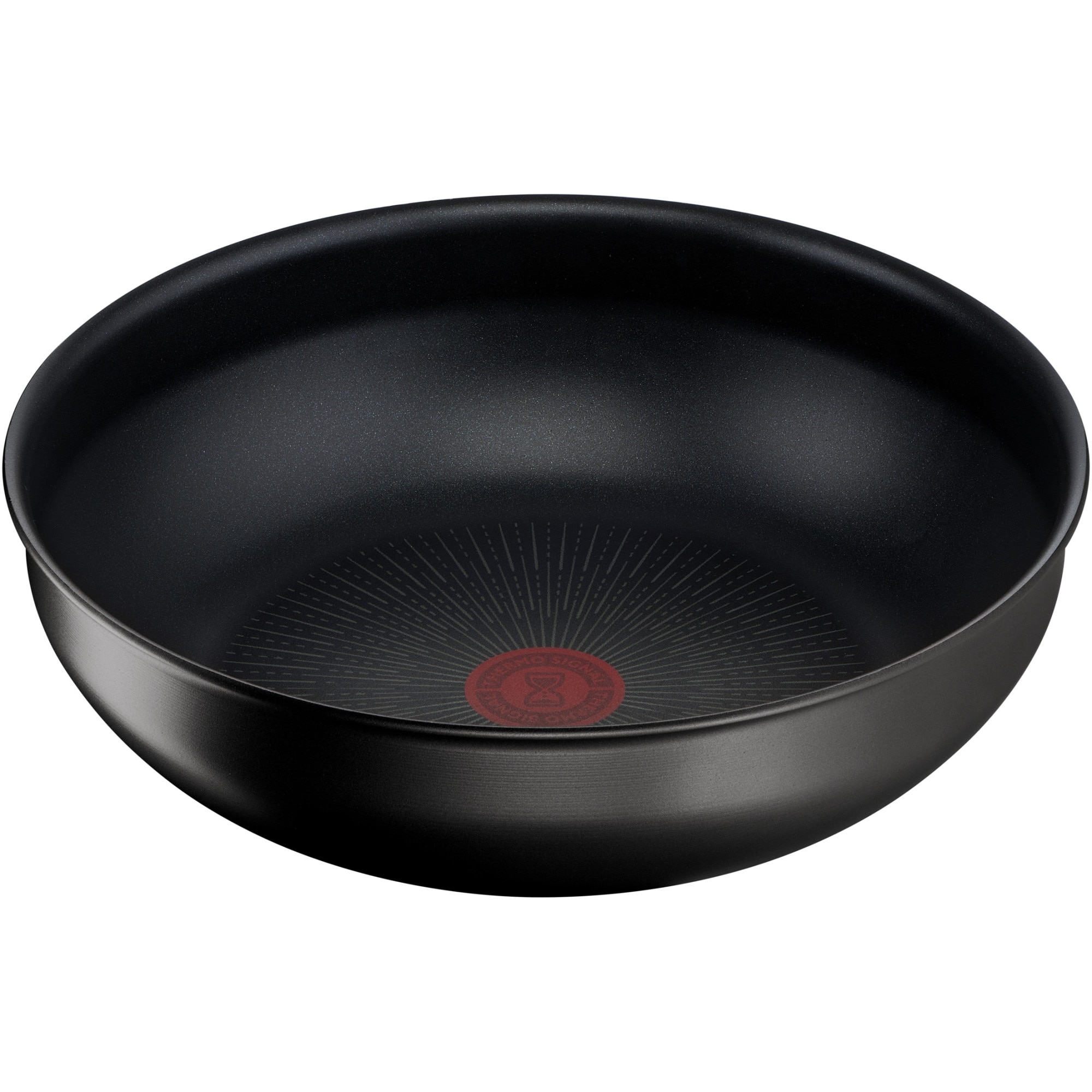 Tigaie wok Tefal Ingenio Unlimited, 26 cm, inductie, invelis antiaderent din titan, indicator Thermo-Signal, negru