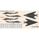 MisterCraft Lockheed Martin F-117A Night Hawk UASF Stealth Jet 1:72 MCR E05 repülőgépmodell