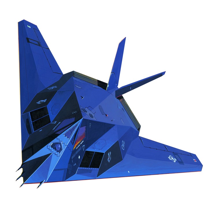 MisterCraft Lockheed Martin YF-117A Scorpion USAF Stealth Jet 1:72 MCR E11