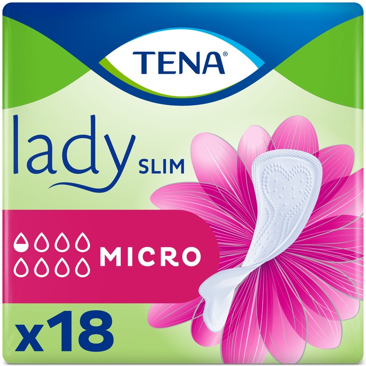 Tena Lady Slim Micro inkontinencia betét, 18 db