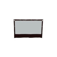 Folie terasa transparenta, sistem de prindere cu butoni rotativi si capse ovale, 2 m lungime x 1.4 m inaltime, 0.8 mm grosime, cureluse incluse