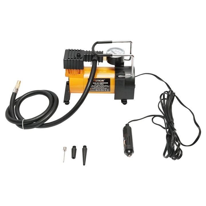 Compresor auto 12V/10A presiune maxima 6.9 Bar Hoteche