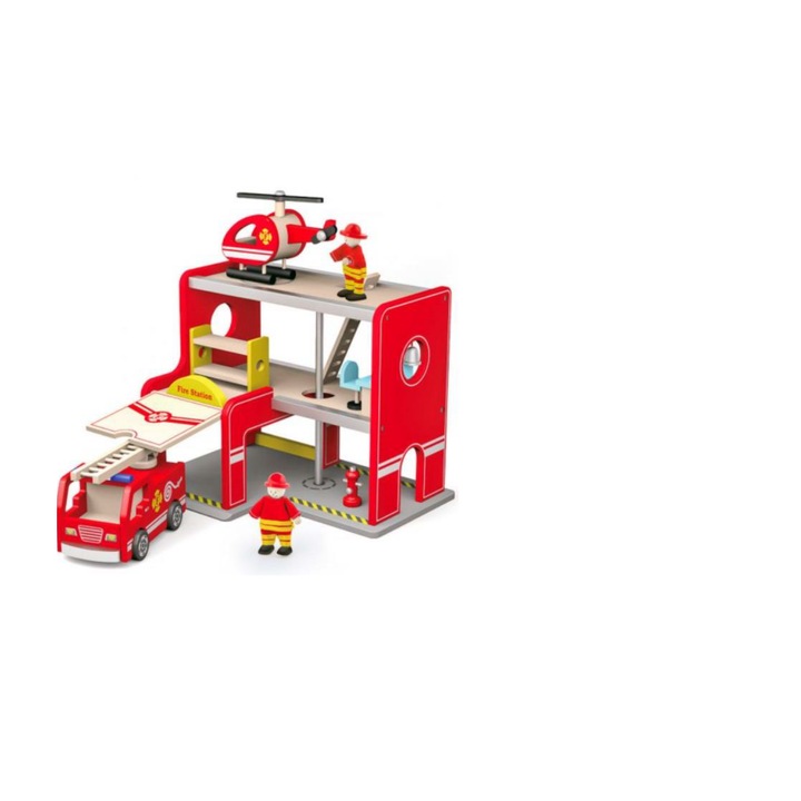 Tűzoltóállomás kiegészítőkkel