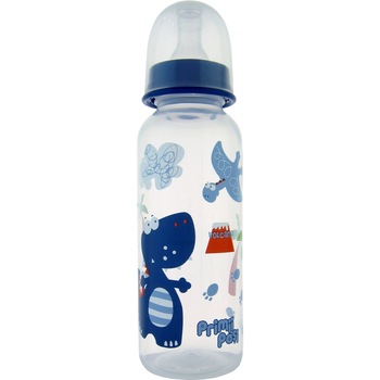 Biberon Primii Pasi, decorat, 250 ml, R0110 ,Albastru Biberon Primii Pasi, decorat, 250 ml, R0110 ,Albastru