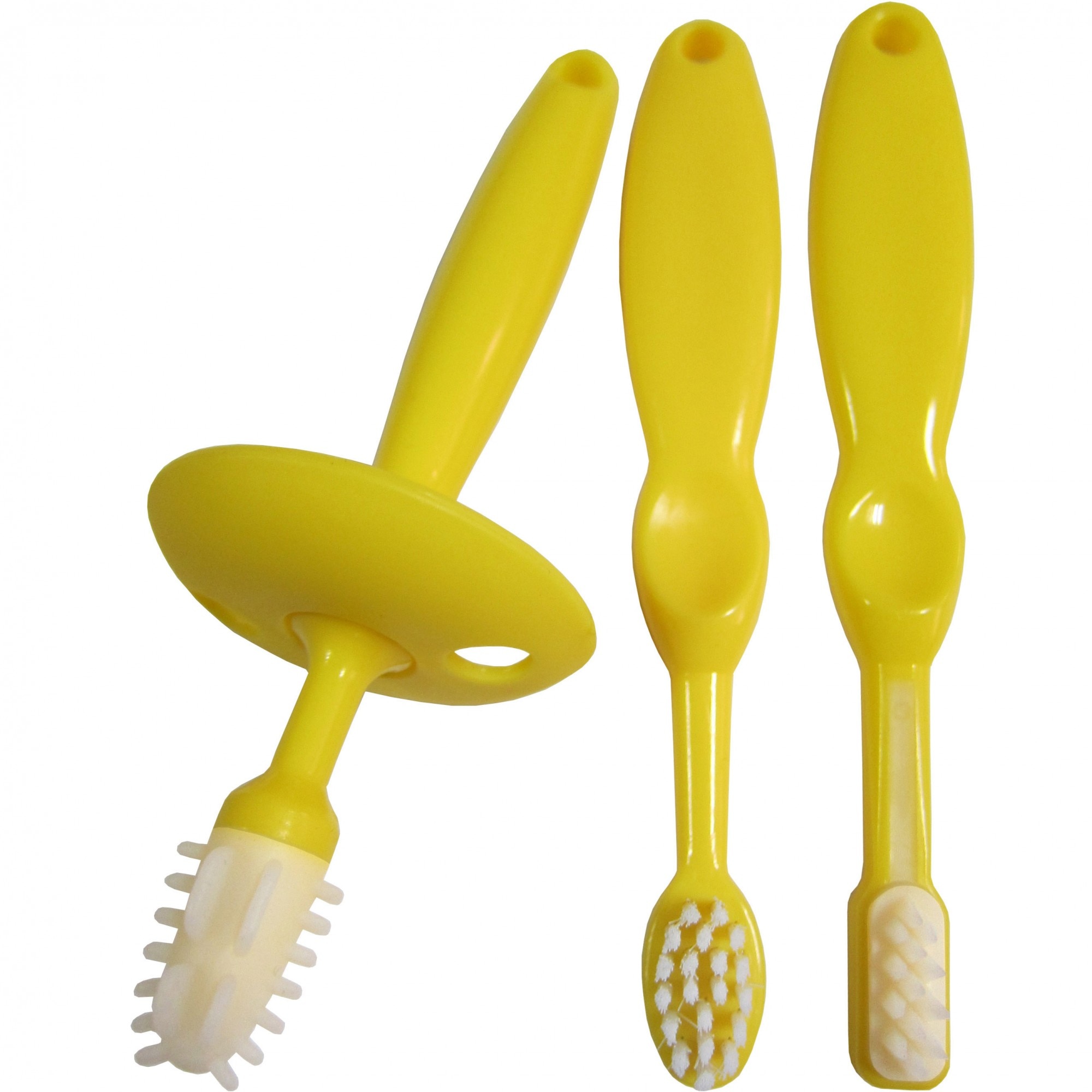 Set periute dinti, Primii Pasi, 3 varste,R0510, Galben