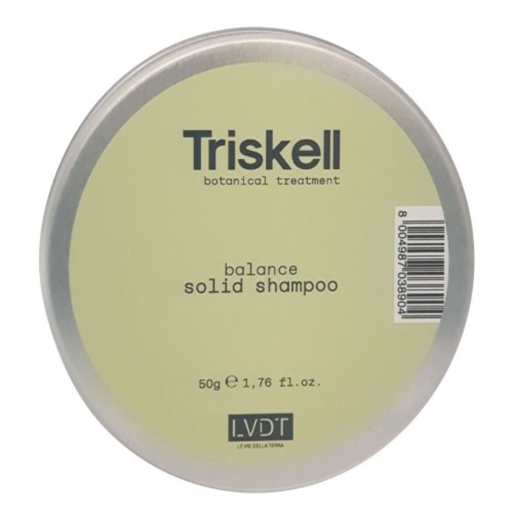 Sampon pentru par gras solid, Triskell, 50 g