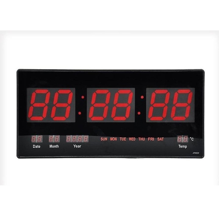 Falra Szerelhető Digitális Óra-Kék Fénnyel