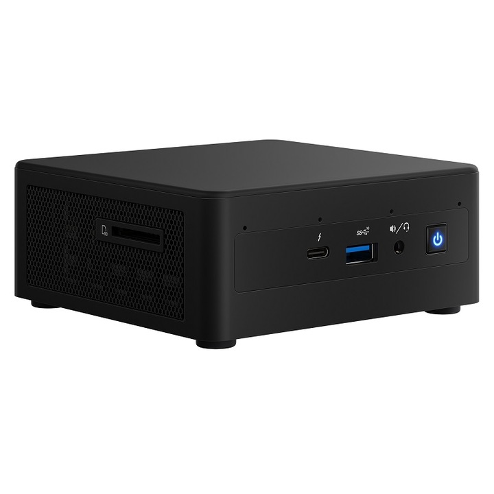 Mini PC Intel NUC, Core i5-1135G7, 16GB DDR4 RAM, 500GB SSD NVMe, 2TB HDD, Wi-Fi 6, Bluetooth, Fara sistem de operare