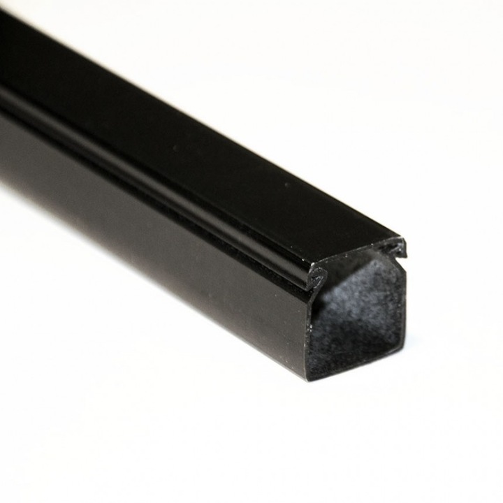 Кабелен Канал Lightex, 25x25, 2 метра, Черен