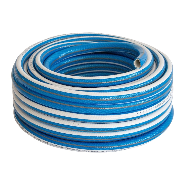 Furtun ranforsat pentru stropire gradina, PALISAD, 1/2", 6 straturi, 20 m, "LUXE"