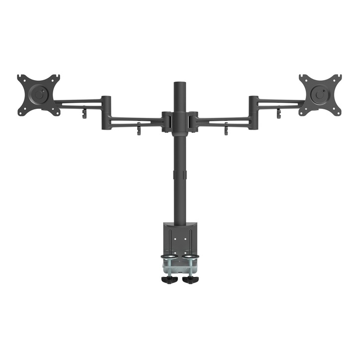 Стойка за бюро Xmart MS102C, За 2 монитора 17''-30'', Черна