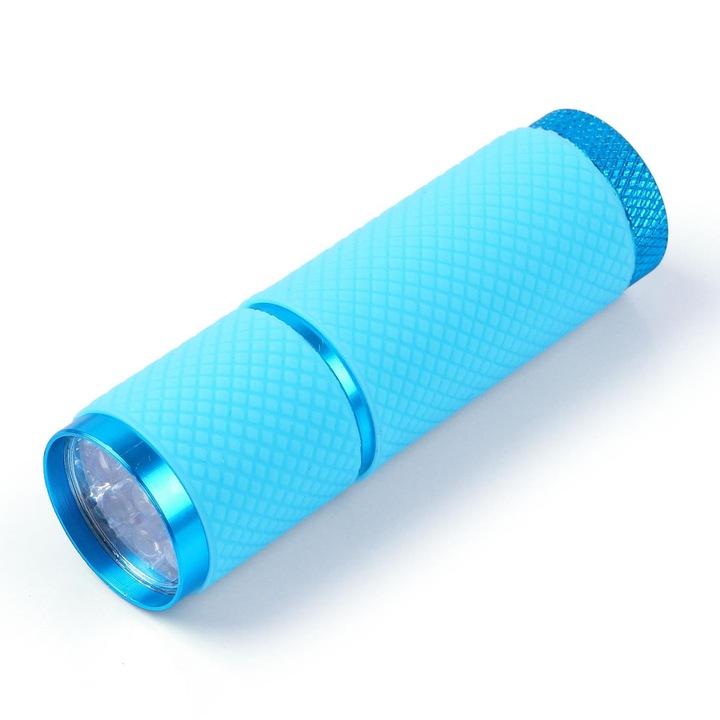 Lampa LED portabila pentru unghii YWD-FMM, Pentru uscarea gelului, 9 LED-uri, Albastru