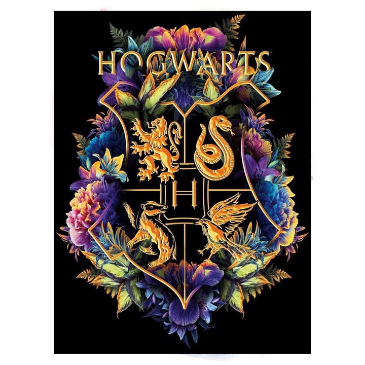 Set broderie cu diamante GIEAAO 5D, Model Scrisoare, 30x40 cm, Multicolor