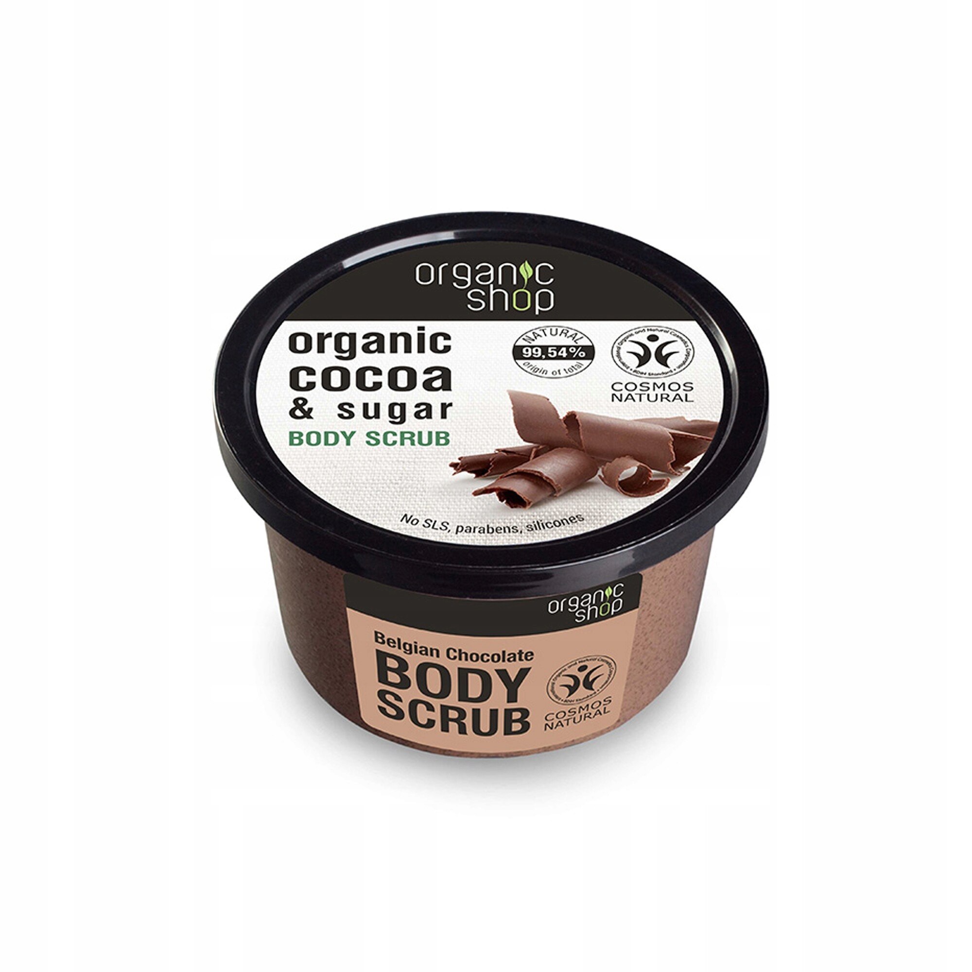 Belgian Chocolate Organic Shop скраб за тяло, 250 мл - eMAG.bg
