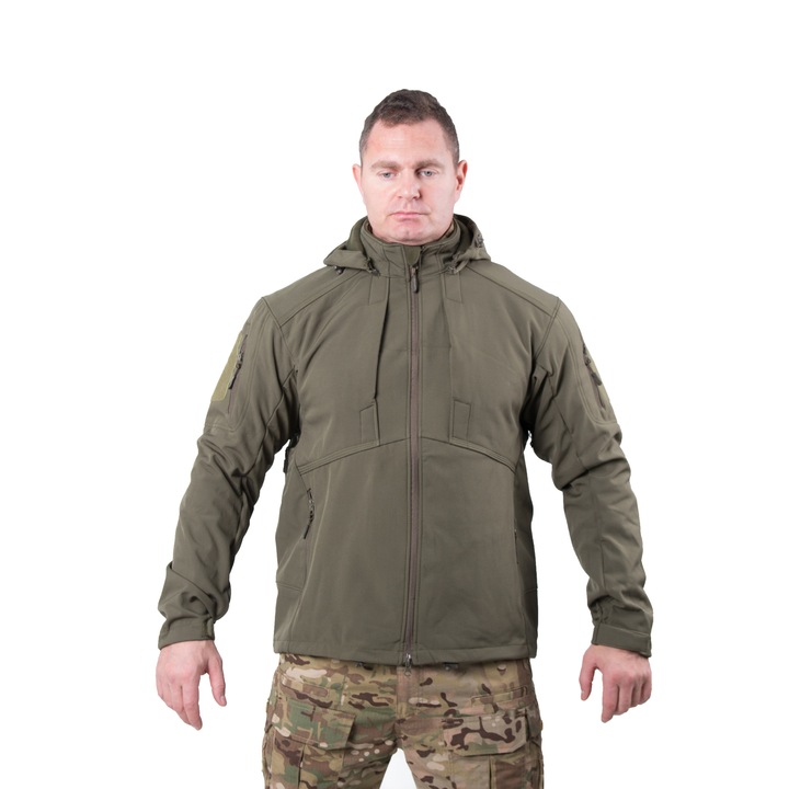 Jacheta Softshell imblanita, Fighter, Verde masliniu