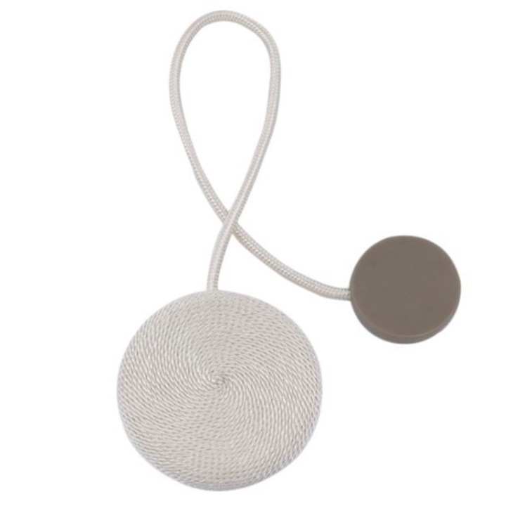 Brosa cu magnet pentru perdea/draperie, crem
