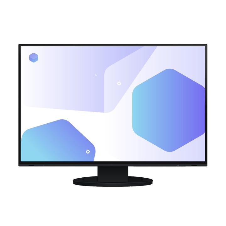 Монитор EIZO EV2485-BK 24.1 inch, IPS LED 1920x1200, 350 cd/m2, 1000:1, 5ms, USB-C Docking, Display Port, HDMI, 4xUSB 3.1, Ergonomic Stand, Auto EcoView, sRGB, Speakers, черен EV2485-BK