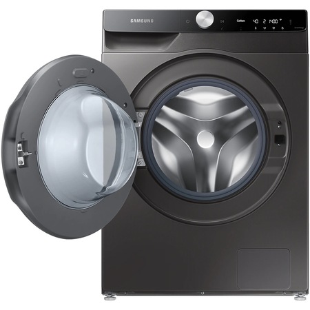 Masina de spalat cu uscator Samsung WD12TP34DSX/S7, Spalare 12 kg, Uscare 8 kg, 1400 rpm, Clasa F, Eco Bubble, Quick Bubble, AI Control, AirWash, Hygiene Steam, Motor Digital Inverter, Negru