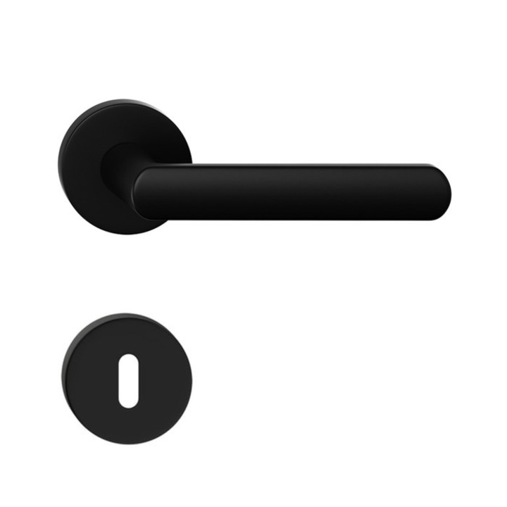 Maner usa Luna R negru mat cheie