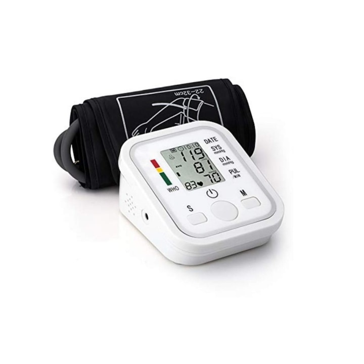 Tensiometru electronic avizat medical, Silver Edition cu manseta, digital, cu senzor automat, tensiune si puls, de precizie