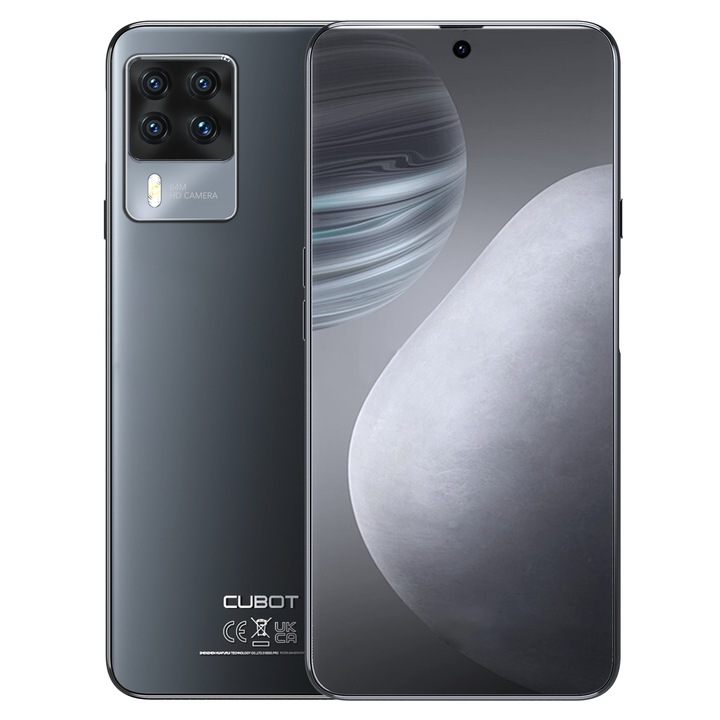 Мобилен телефон CUBOT X50, Dual SIM, 256GB, 8GB RAM, 4G, Черен