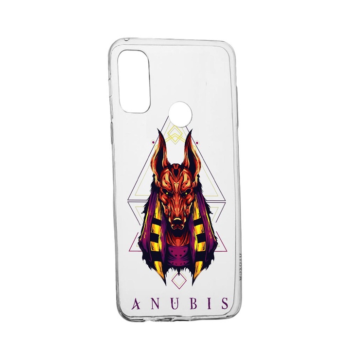 Силиконов калъф Unique за Alcatel 3X, Mythology Anubis, Transparent TR 286
