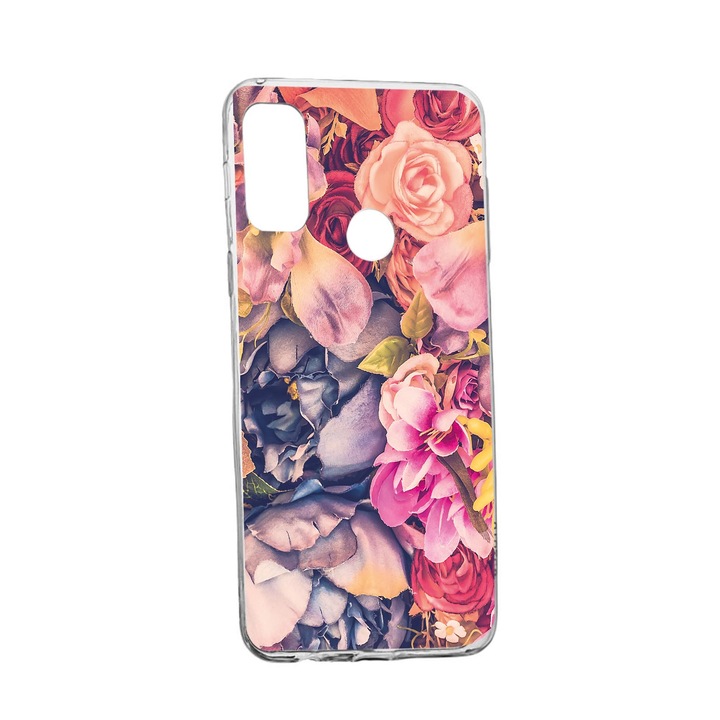 Силиконов калъф Unique за Alcatel 3X, Floral, Transparent TR 5