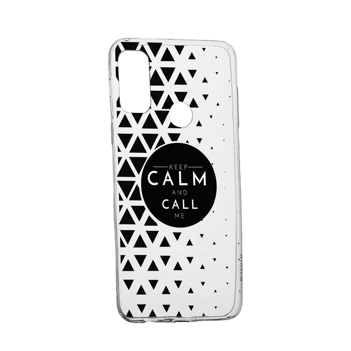 Силиконов калъф Unique за Alcatel 3X, Keep Calm, Transparent TR 2