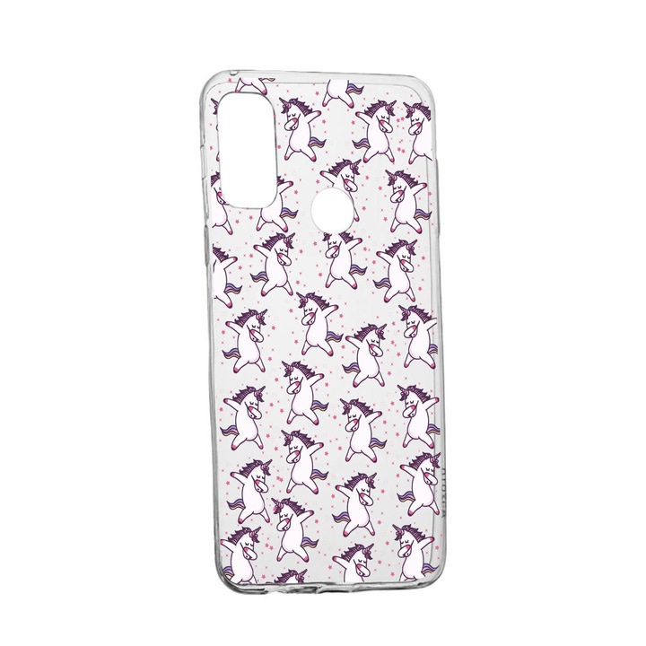 Силиконов калъф Unique за Huawei P Smart (2020), Unicorn, Transparent TR 73