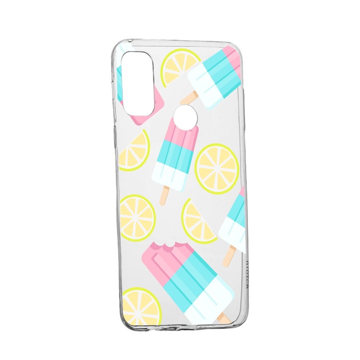 Силиконов калъф Unique за Alcatel 3X, Ice Cream, Transparent TR 65