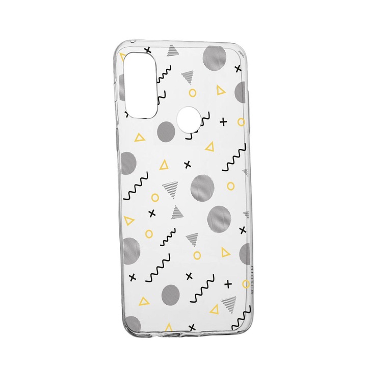 Силиконов калъф Unique за Alcatel 3X, Abstract, Transparent TR 74