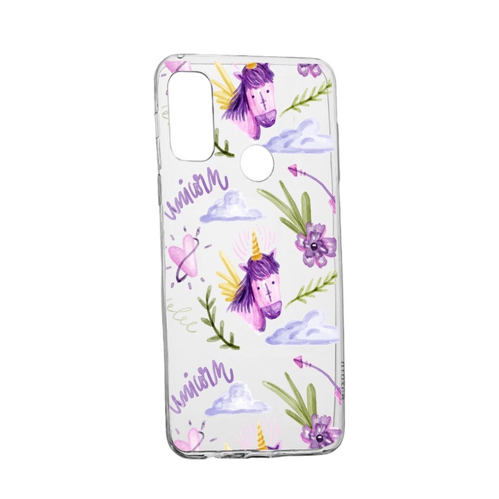 Силиконов калъф Unique за Alcatel 3X, Unicorn, Transparent TR 89