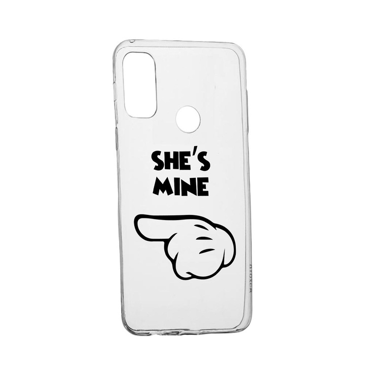 Силиконов калъф Unique за Huawei P Smart (2020), She's Mine, Transparent TR 106