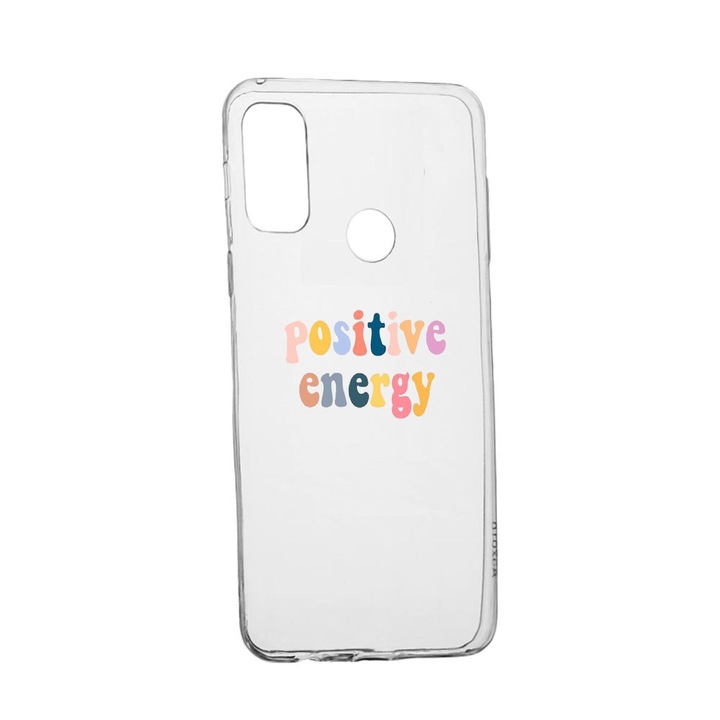 Силиконов калъф Unique за Huawei P Smart (2020), Positive Energy, Transparent TR 479