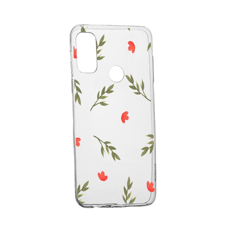 Силиконов калъф Unique за Alcatel 3X, Flowers, Transparent TR 516