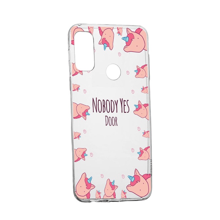 Силиконов калъф Unique за Alcatel 3X, Unicorn - Nobody yes, Transparent TR 523