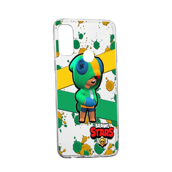 Кейс BestCase, За Motorola Moto G60s, Brawl Stars Leon, Устойчив на износване, Противоплъзгащ се, Силикон, 647