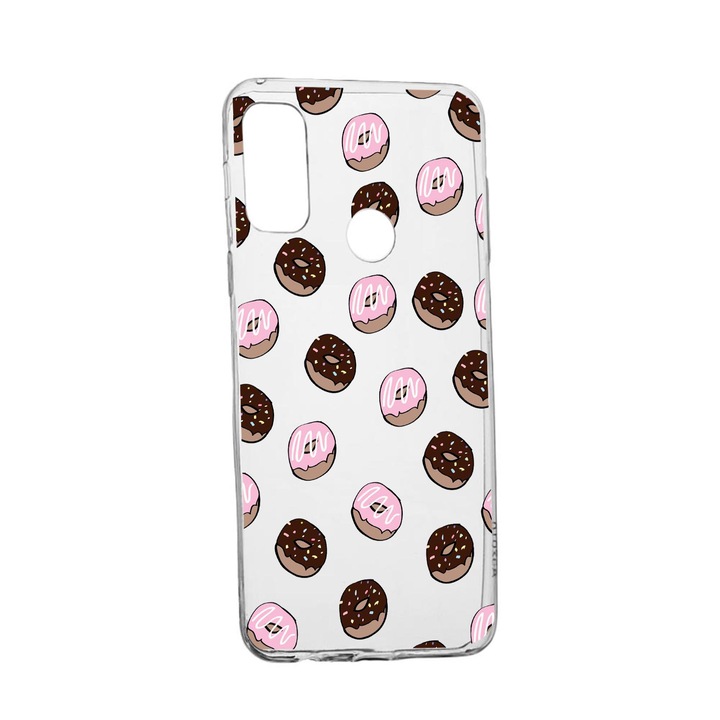 Силиконов калъф Unique за Alcatel 3X, Donuts, Transparent TR 667