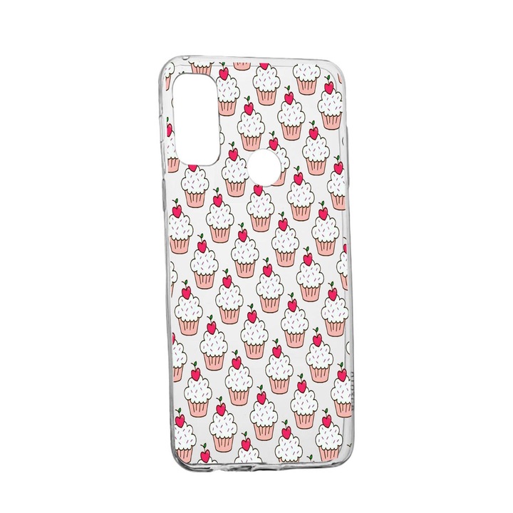 Силиконов калъф Unique за Alcatel 3X, Muffins, Transparent TR 668