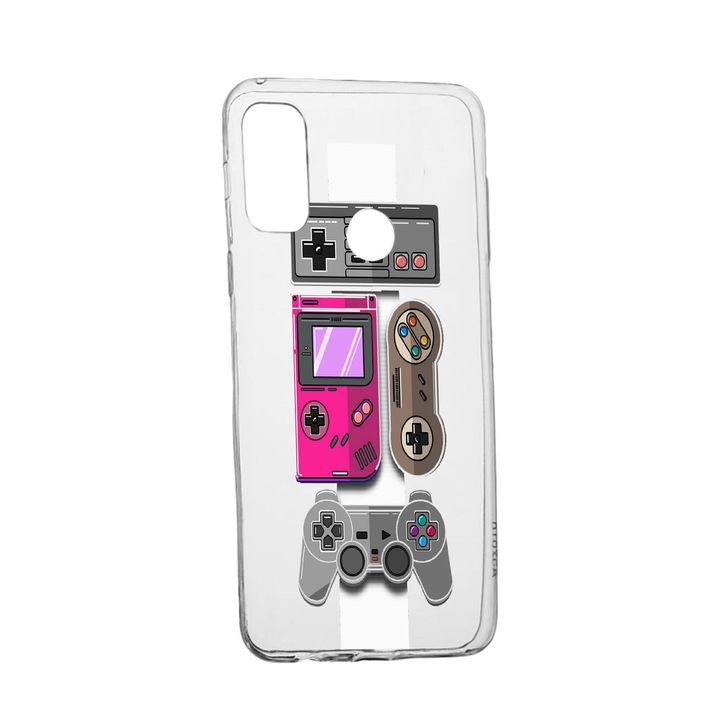 Силиконов калъф Unique за Huawei P Smart (2020), Gamer, Transparent TR 670