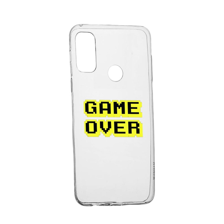 Силиконов калъф Unique за Huawei P Smart (2020), Game Over, Transparent TR 671
