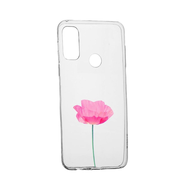 Силиконов калъф Unique за Alcatel 3X, Rose - Pastel Pink, Transparent TR 693