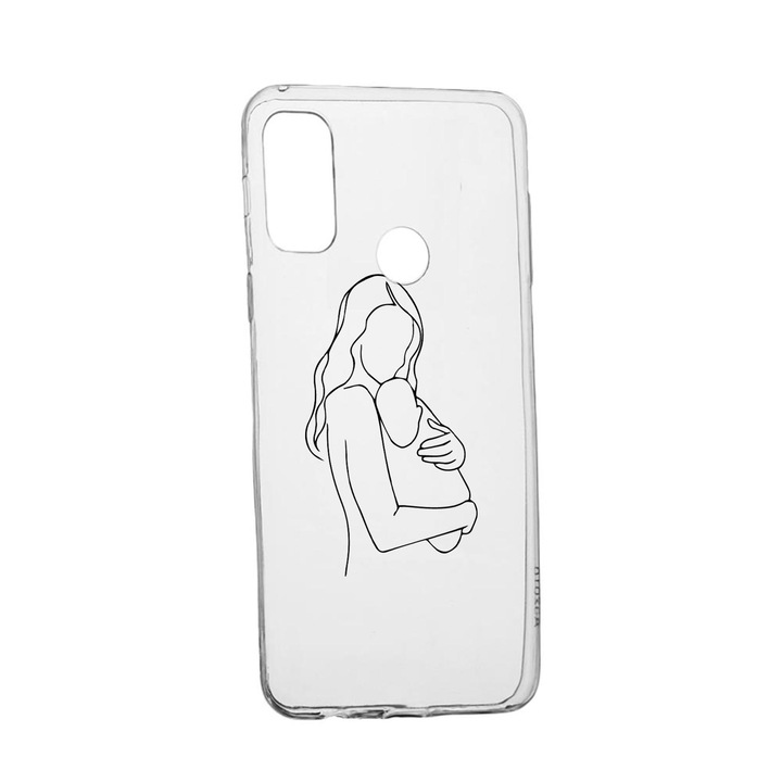 Силиконов калъф Unique за Alcatel 3X, Mother Love, Transparent TR 747