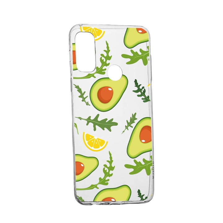 Силиконов калъф Unique за Alcatel 3X, Avocado, Transparent TR 760