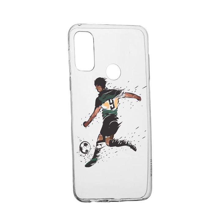 Силиконов калъф Unique за Huawei P Smart (2020), Football, Transparent TR 782
